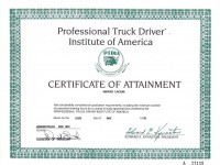 USA Professional Truck Driving Institute Certification